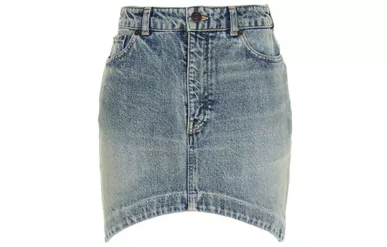 Balenciaga Женская Джинсовая Юбка, цвет Blue