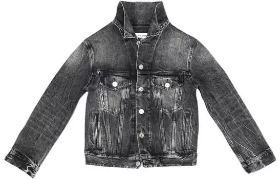 Женская джинсовая куртка Balenciaga, черный