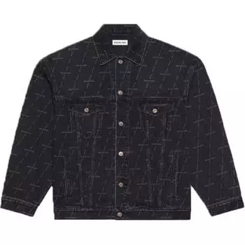 Женская джинсовая куртка Balenciaga, черный