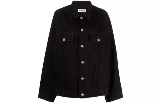 Женская джинсовая куртка Balenciaga, черный