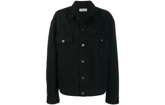 Balenciaga Женская Джинсовая Куртка, цвет Black