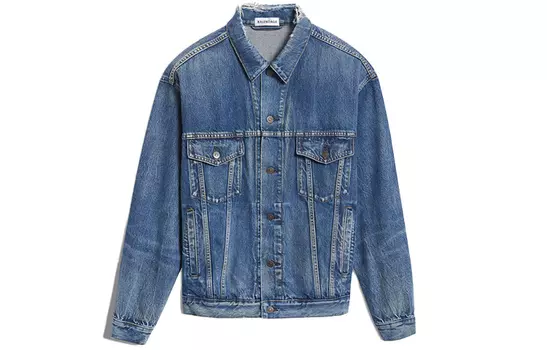 Balenciaga Женская Джинсовая Куртка, цвет Blue
