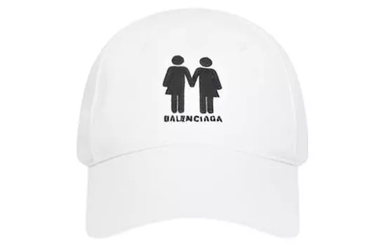 Женская кепка Balenciaga, белый