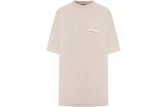 Футболка женская Balenciaga Logo-print Oversized, розовый