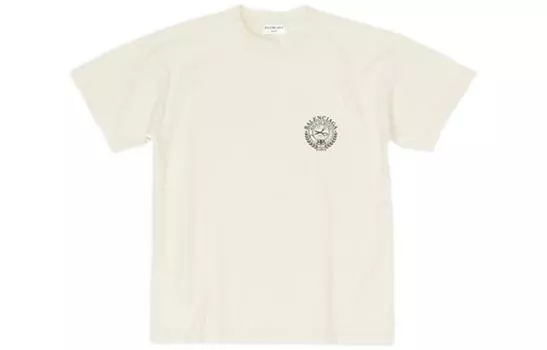 Футболка Balenciaga женская, бежевый