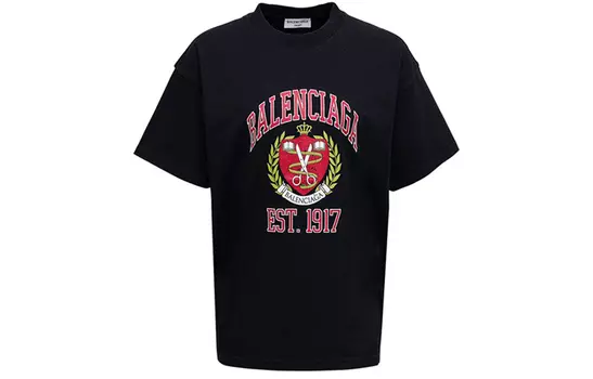 Футболка женская Balenciaga Est.1917, черный