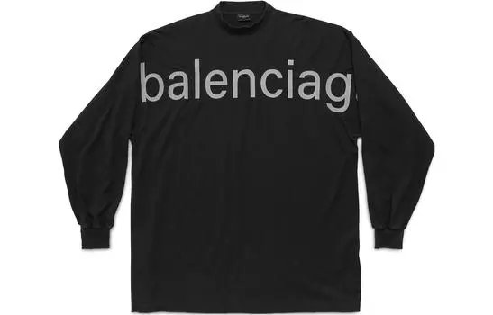 Balenciaga Женская футболка, цвет Black
