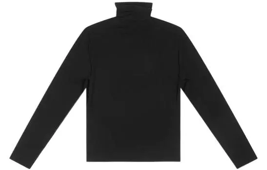 Футболка женская Balenciaga с воротником-стойкой, черный