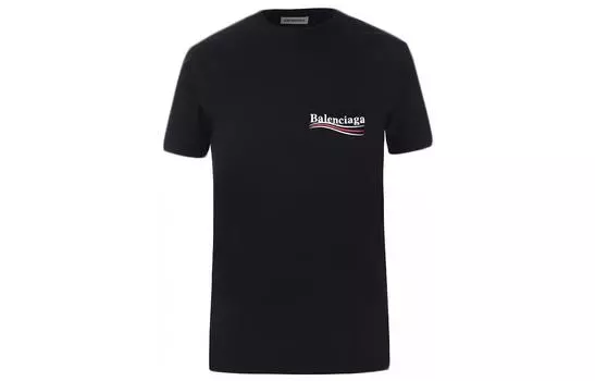 Футболка женская Balenciaga Political Campaign, черный