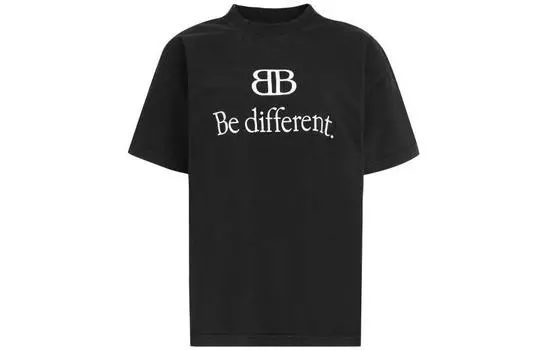 Футболка женская Balenciaga Be Different, черный