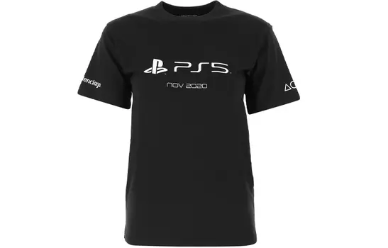 Футболка женская Balenciaga Ps 5, черный