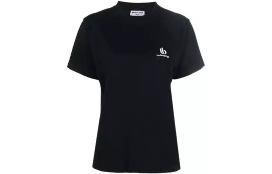 Футболка женская Balenciaga классическая, черный