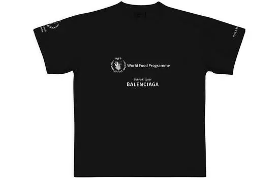Футболка женская Balenciaga x WFP, черный