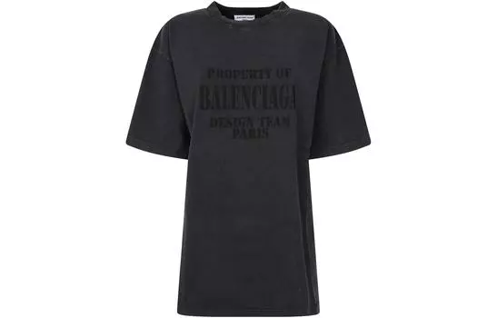 Футболка женская Balenciaga Property Of, черный