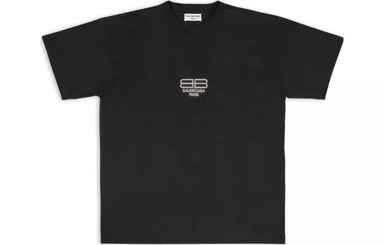 Balenciaga Женская футболка, цвет Black