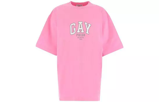 Футболка женская Balenciaga Gay, розовый