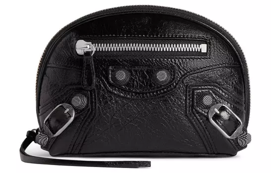 Balenciaga Женская косметичка Le Cagole из мелкозернистой овчины, черная