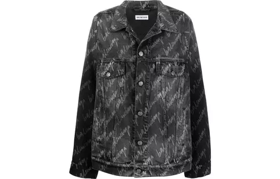 Куртка женская Balenciaga джинсовая, черный