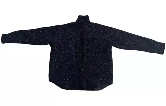 Куртка женская Balenciaga с блестящим дизайном, черный