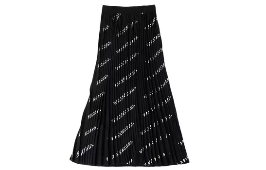 Balenciaga Женская повседневная длинная юбка, цвет Black