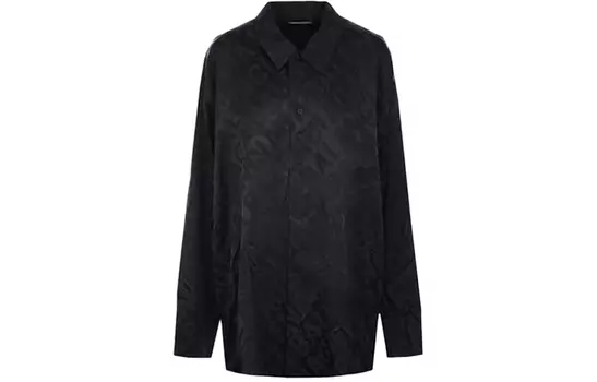 Рубашка женская Balenciaga длинная, черный
