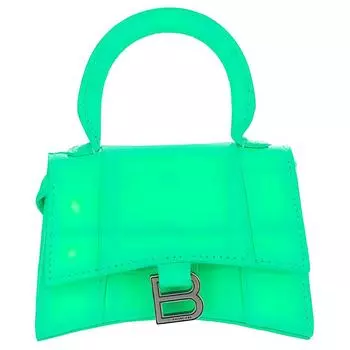 Balenciaga Женская сумка из коровьей кожи, неоново-зеленая