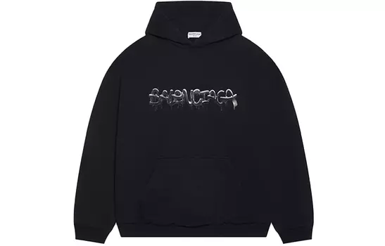 Толстовка женская Balenciaga оверсайз, черный