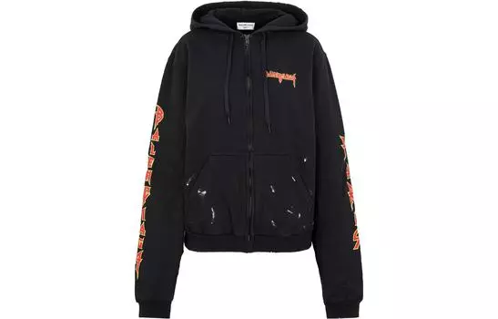 Толстовка женская Balenciaga Metal Vintage, черный