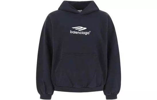 Толстовка женская Balenciaga, темно-синий