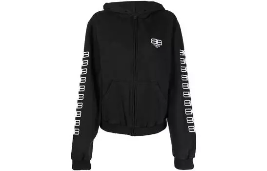 Толстовка женская Balenciaga Paris Icon, черный