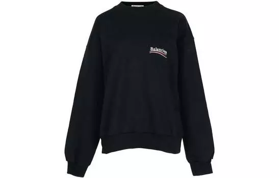 Толстовка женская Balenciaga с логотипом, черный