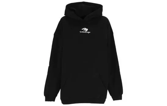 Толстовка женская Balenciaga удлиненная, черный