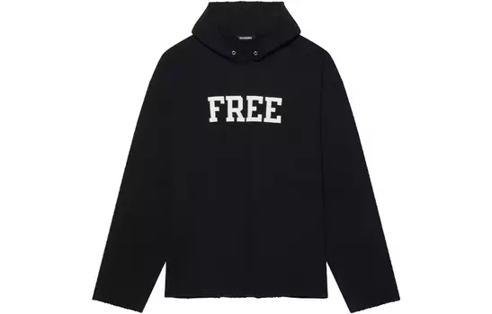 Толстовка женская Balenciaga Free No, черный