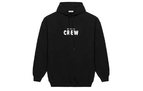 Толстовка женская Balenciaga Crew, черный / белый