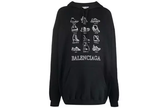 Balenciaga Женская Толстовка, цвет Black