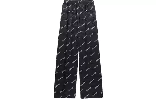 Брюки женские Balenciaga Oblique Logo, черный