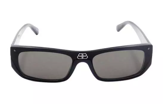 Солнцезащитные очки Balenciaga Shield Rectangle женские, черный