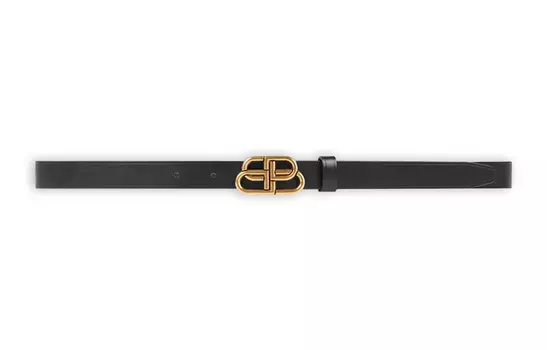 Balenciaga Женский Кожаный Ремень, Черный