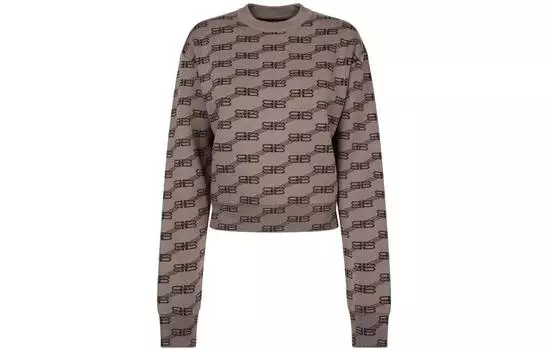 Свитер женский Balenciaga, коричневый / бежевый
