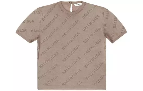 Balenciaga Женский укороченный топ, цвет Brown