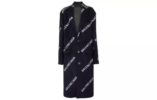 Куртка женская Balenciaga All Over Logo, черный