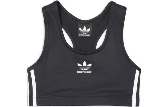 Топ женский Balenciaga x Adidas спортивный, черный