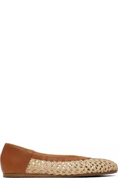 Балетки Aeropi бежево-коричневого цвета Ancient Greek Sandals