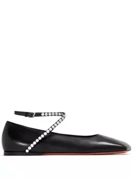 Балетки Ane Amina Muaddi, черный