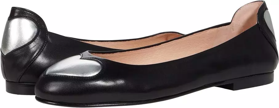 Балетки Angel French Sole, цвет Black/Silver Nappa