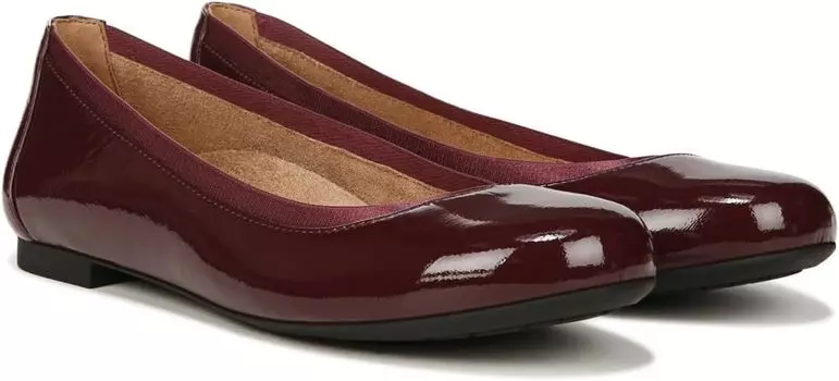 Балетки Anita VIONIC, цвет Crimson Crinkle Patent