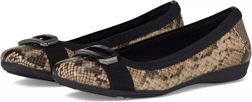 Балетки Anne Klein Uplift, цвет Black White Snake