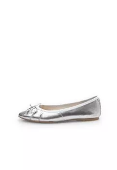 Балетки Bata, серебряный