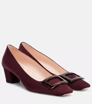 Балетки Belle Vivier 45 из замши Roger Vivier, Kraft Chiaro