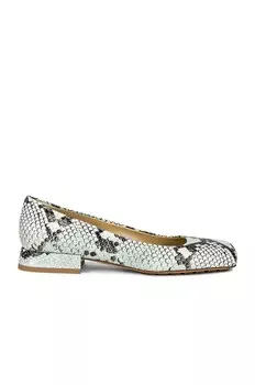 Балетки Bottega Veneta Tower Square Toe Ballerina Flats, цвет Dew & Black